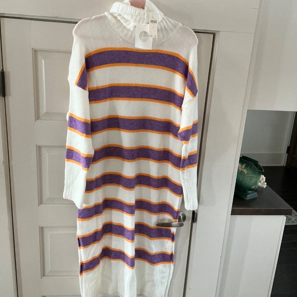 Anthropologie Daily Practice Karigan Midi Sweater Dress Turtleneck Sz L NWT - Picture 5 of 6